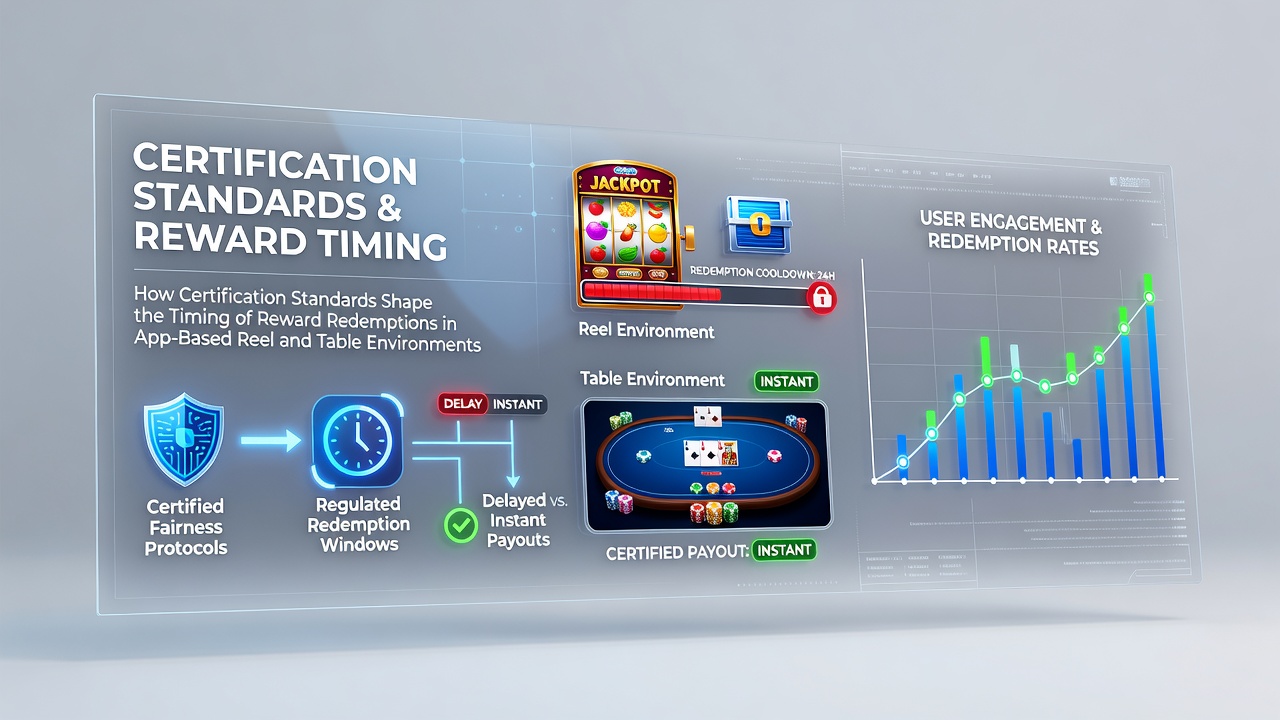 Certification processes and reward redemption timelines in mobile reel and table gaming apps