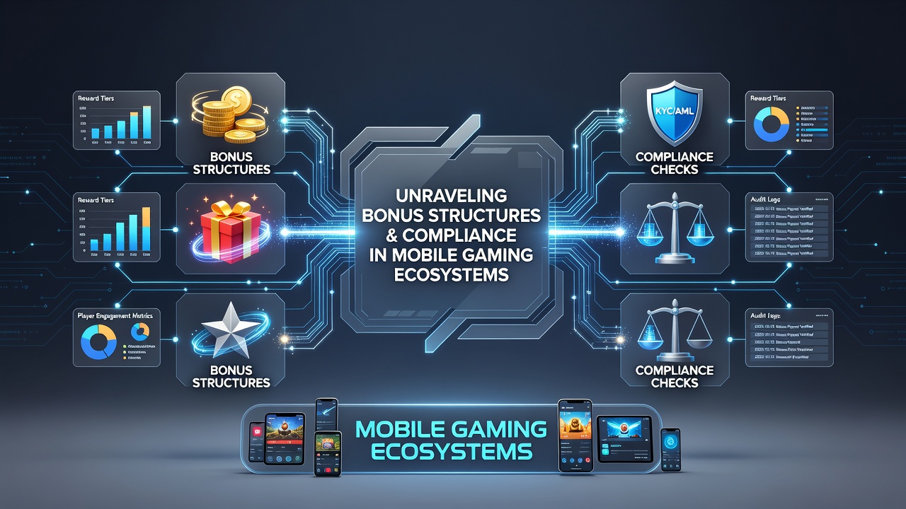 Mobile gaming interface showing bonus offers and security verification screens side by side